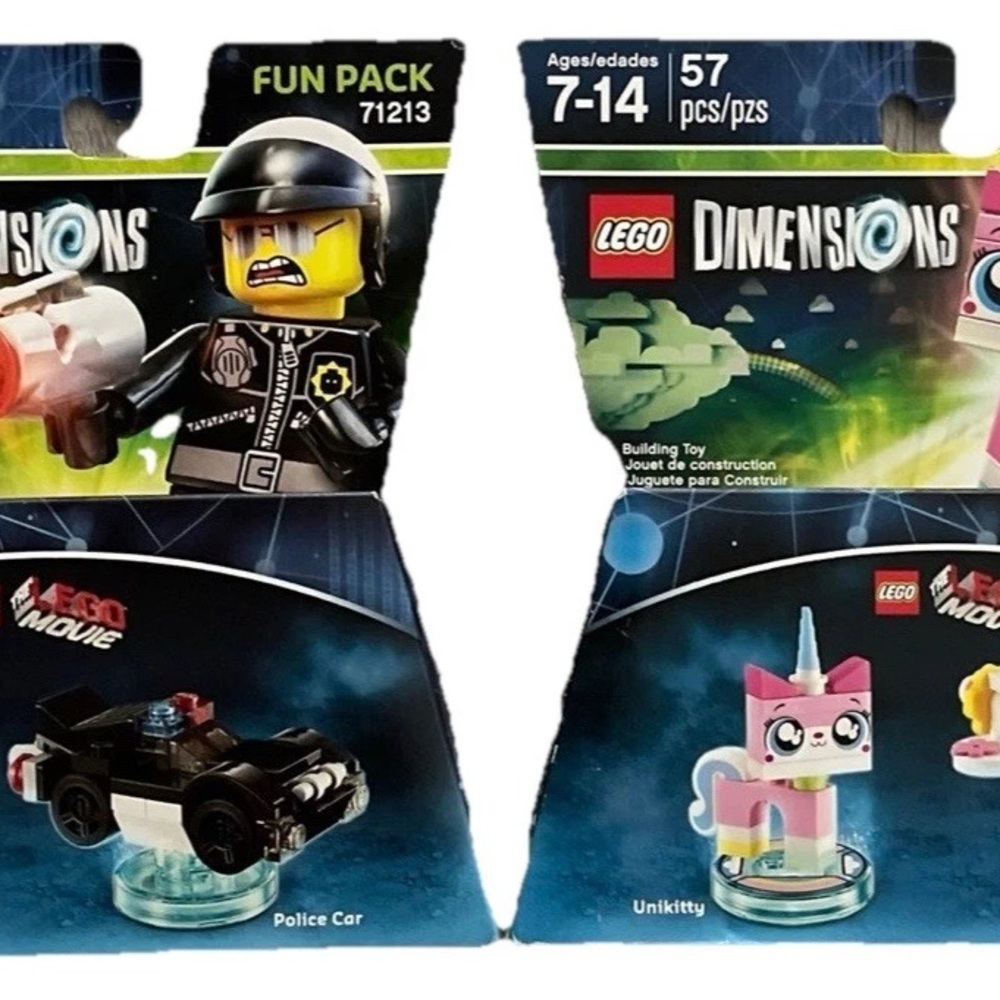 LEGO Dimensions Fun Pack with Black Police Car and Pink Unikitty